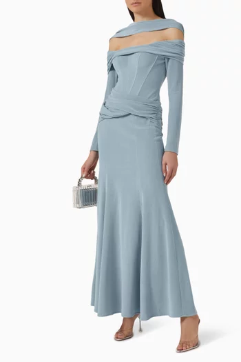 Off-shoulder Fishtail Gown