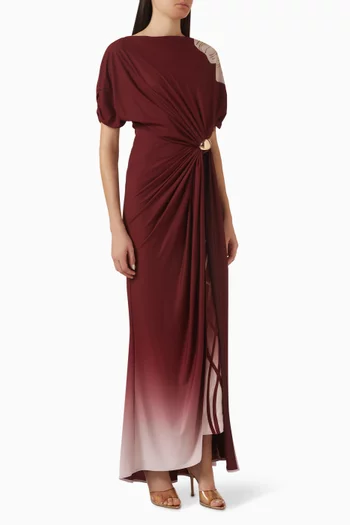 Ombre Gathered Dress