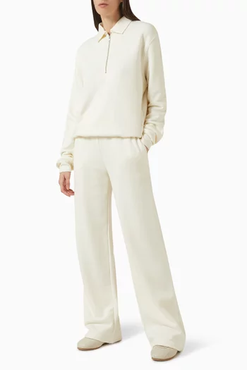 Wide-leg Sweatpants in French Terry