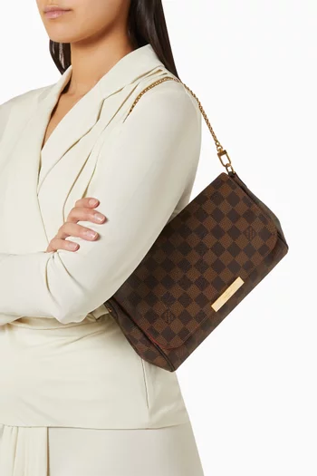 Favorite MM Bag in Damier Ebene Canvas