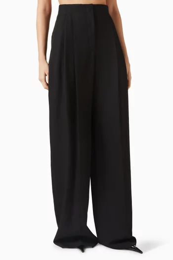 Wide-leg Pants in Virgin Wool