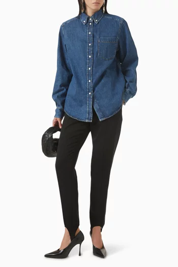 Button-up Shirt in Denim
