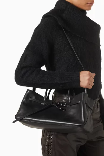 Grandma Used Top-handle Bag in Cow Leather