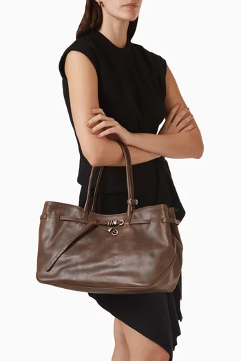 Grandma Used Tote Bag in Cow leather