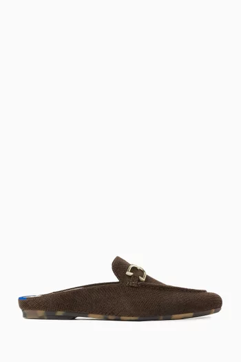 The Revelvet Cozy Bit Loafer Mules