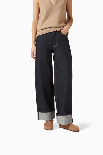 حذاء ذا كاجوال مفتوح من الخلف قماش منسوج