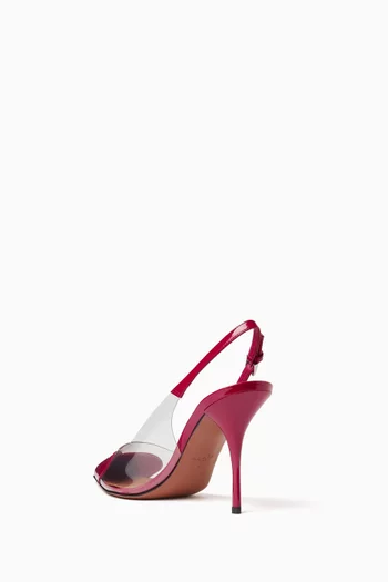 Le Cœur 90 Slingback Pumps in Patent Calfskin