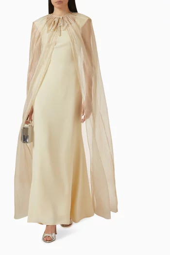 طقم كاب وفستان بتطريزات