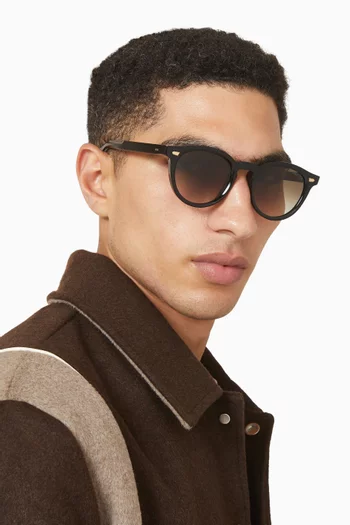 نظارة شمسية بإطار دائري أسيتات