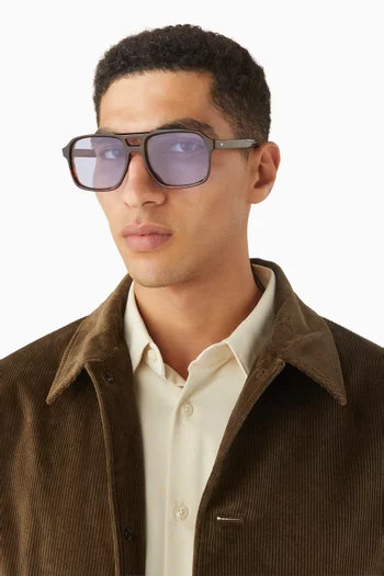 نظارة شمسية بإطار أفياتور أسيتات