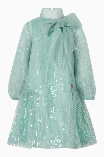 Sequin-embellished Dress in Tulle