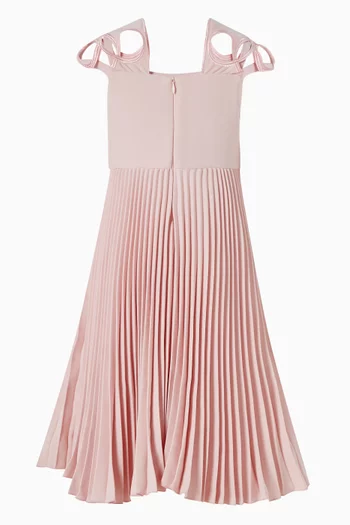 Pleated Dress in Crepe