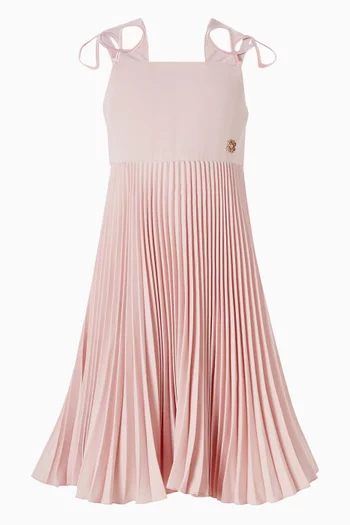 Pleated Dress in Crepe