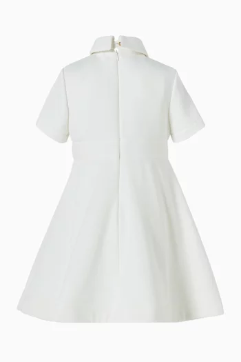 Collared Shirt Dress in Cotton-fleece