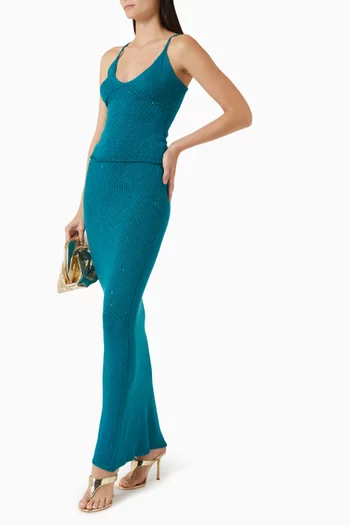 Carolina Sequin-embellished Skirt