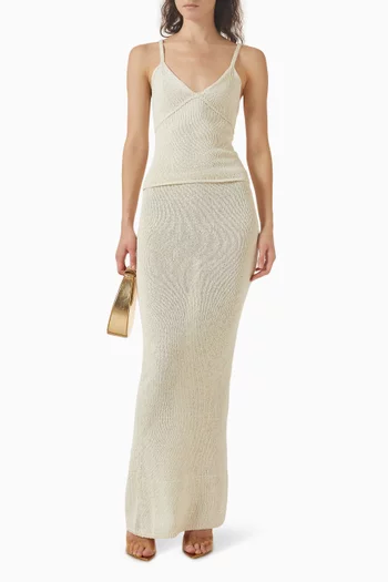 تنورة كارولينا مطرزة بالترتر