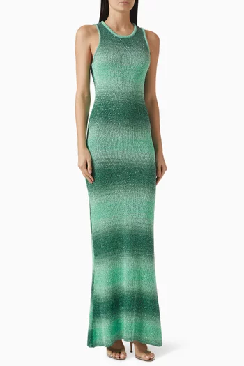 فستان ناتاليا بألوان متدرجة مزيج قطن