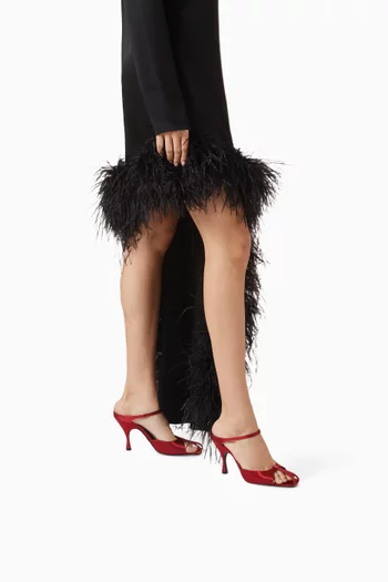 Hidden Gem 95 Mules in Satin