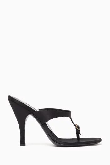 Kiss & Tell 100 Mules in Satin