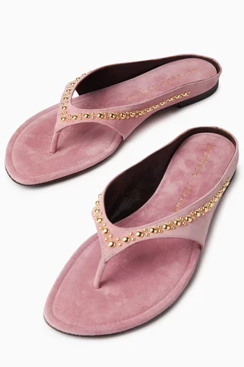 Sun-kissed Slides in Suede