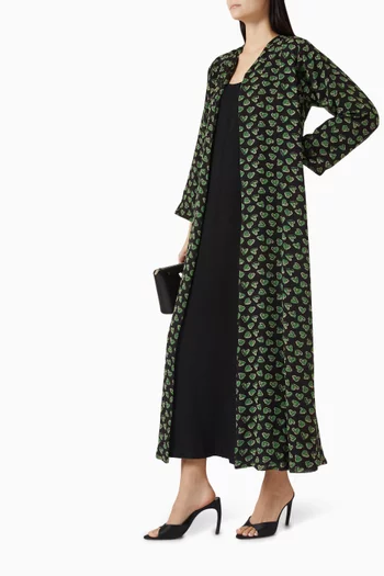 Printed Abaya in Chiffon