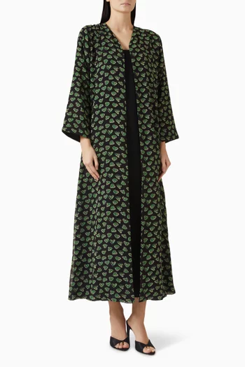 Printed Abaya in Chiffon
