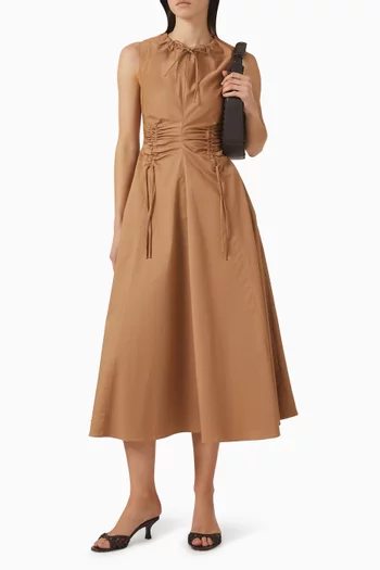 Cargo Dress in Cotton Satin