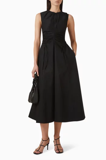 Cargo Dress in Cotton Satin