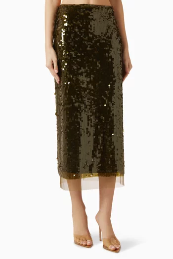 Sequin Pencil Skirt