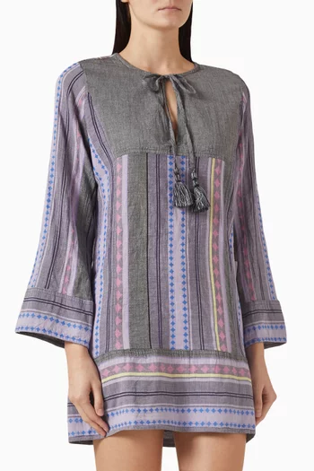 Zakar Embroidered Tunic Dress