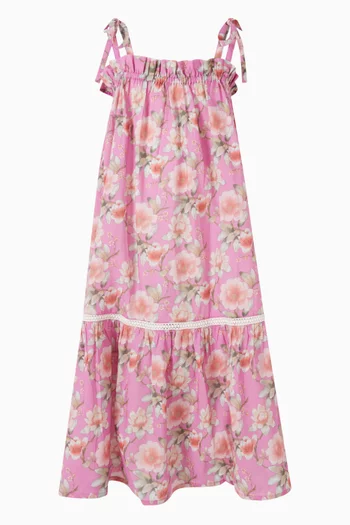 فستان بنقشة زهور