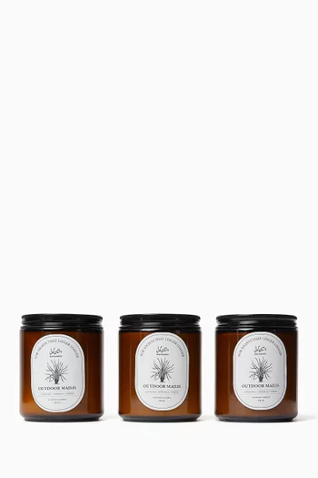 The Outdoor Candle Collection, Set of 3