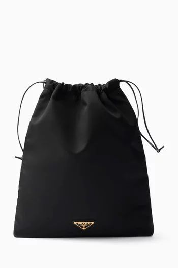 Drawstring Pouch in Re-Nylon