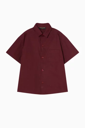 Logo Shirt in Cotton-poplin