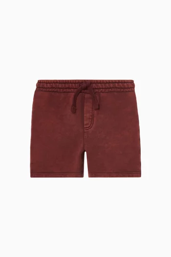 Serigraphic-print Bermuda Pants in Cotton