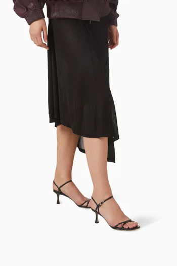 صندل بريزلي بكعب 60 مم جلد