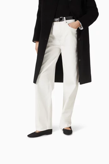 Michael Ballerina Flats in Woven Mesh