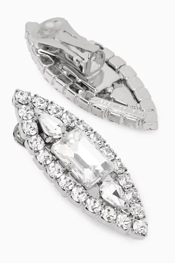 أقراط مرصعة بالكريستال نحاس