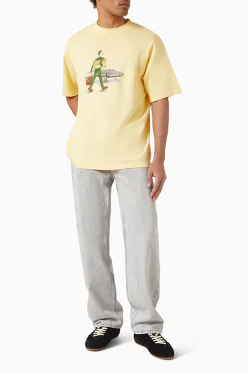 تي شيرت لوم او تابلو قطن