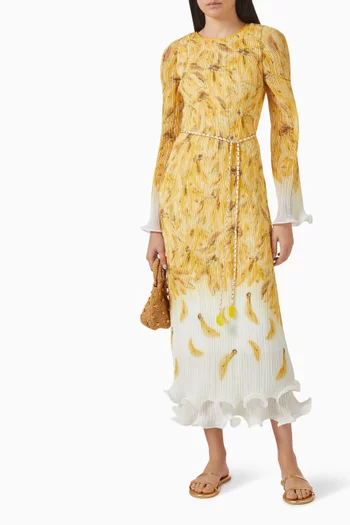 Bathers Fluted Pleat Dress