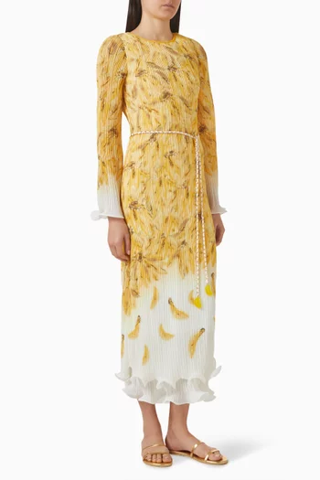 Bathers Fluted Pleat Dress