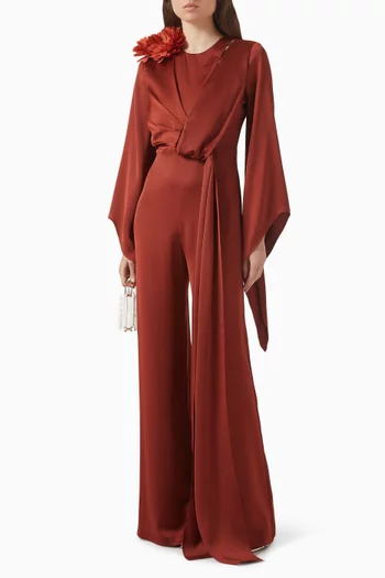 جمبسوت بتطريزات زهور بارزة