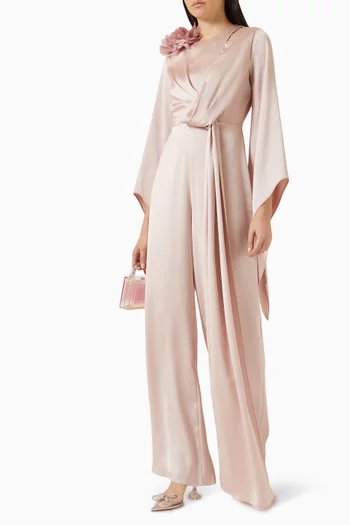 جمبسوت بتطريزات زهور بارزة