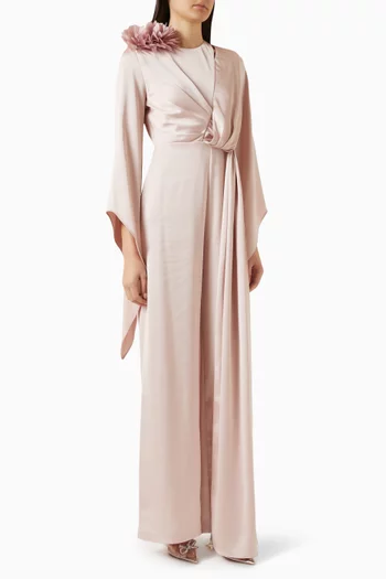 جمبسوت بتطريزات زهور بارزة