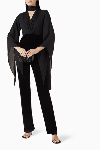 Wrap Top & Pants Set