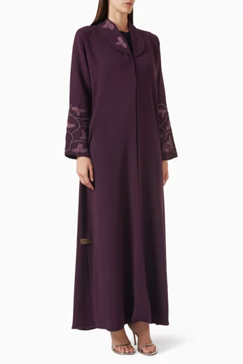 Thread & Beads Embroidered Abaya