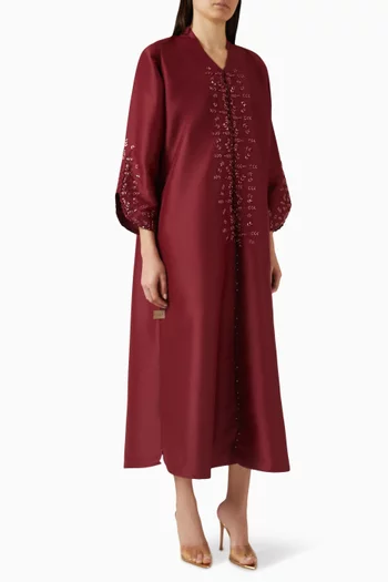 Bead-embellished Abaya