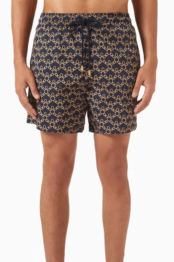 Turtles Chain Stretch Short Swim Shorts
