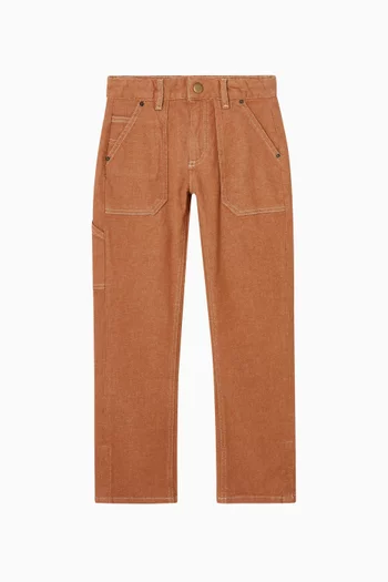 Gael Wide-leg Pants in Cotton