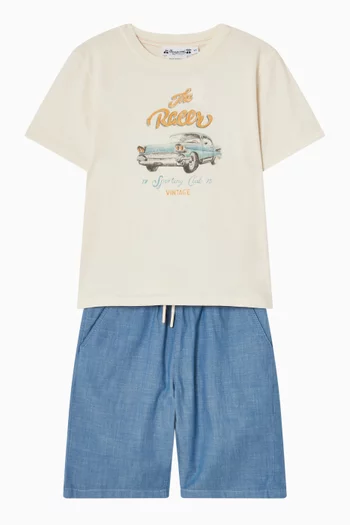 The Racer Graphic T-shirt in Cotton
